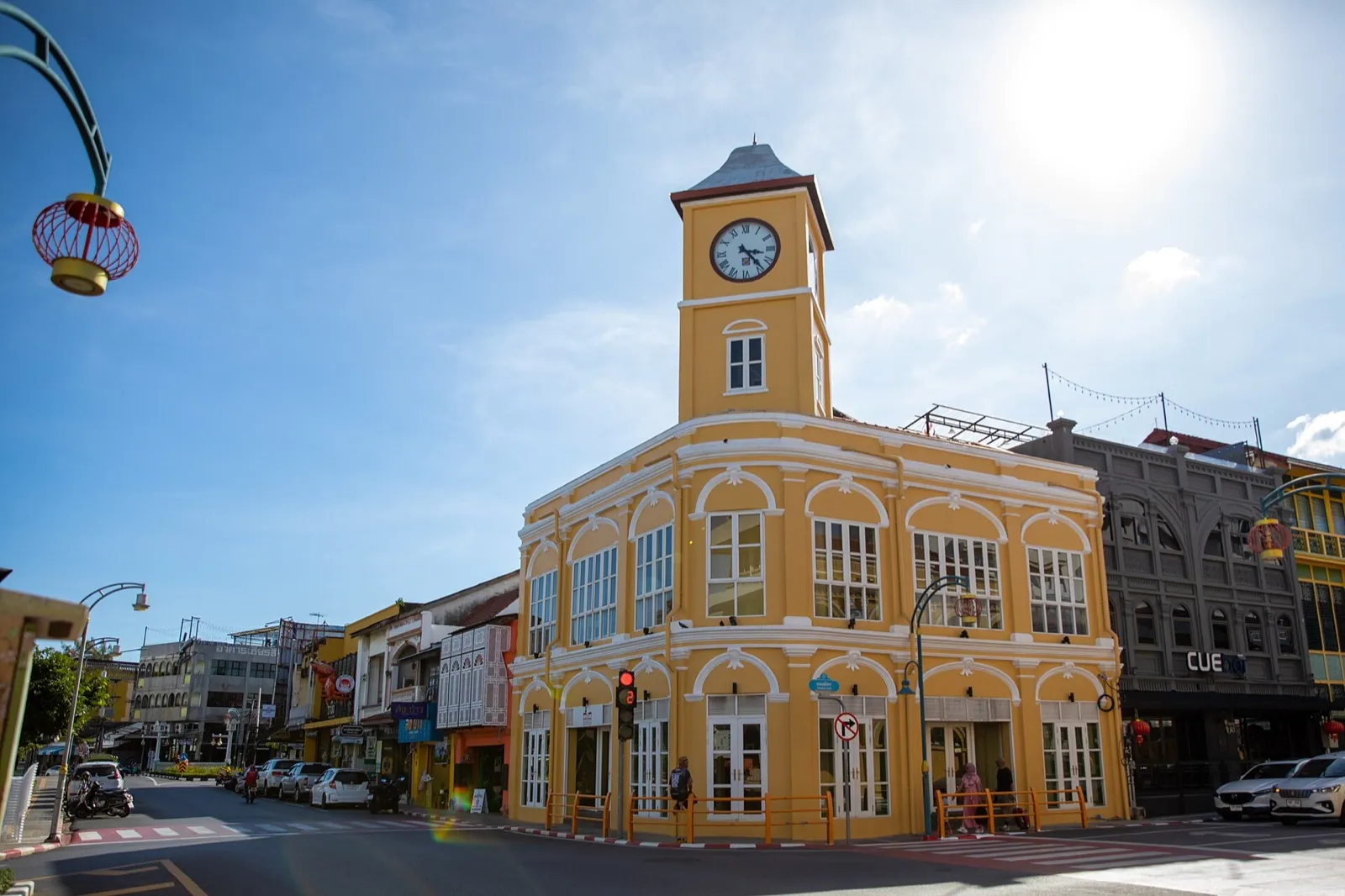 Historic yellow civic architecture in Phuket Old Town