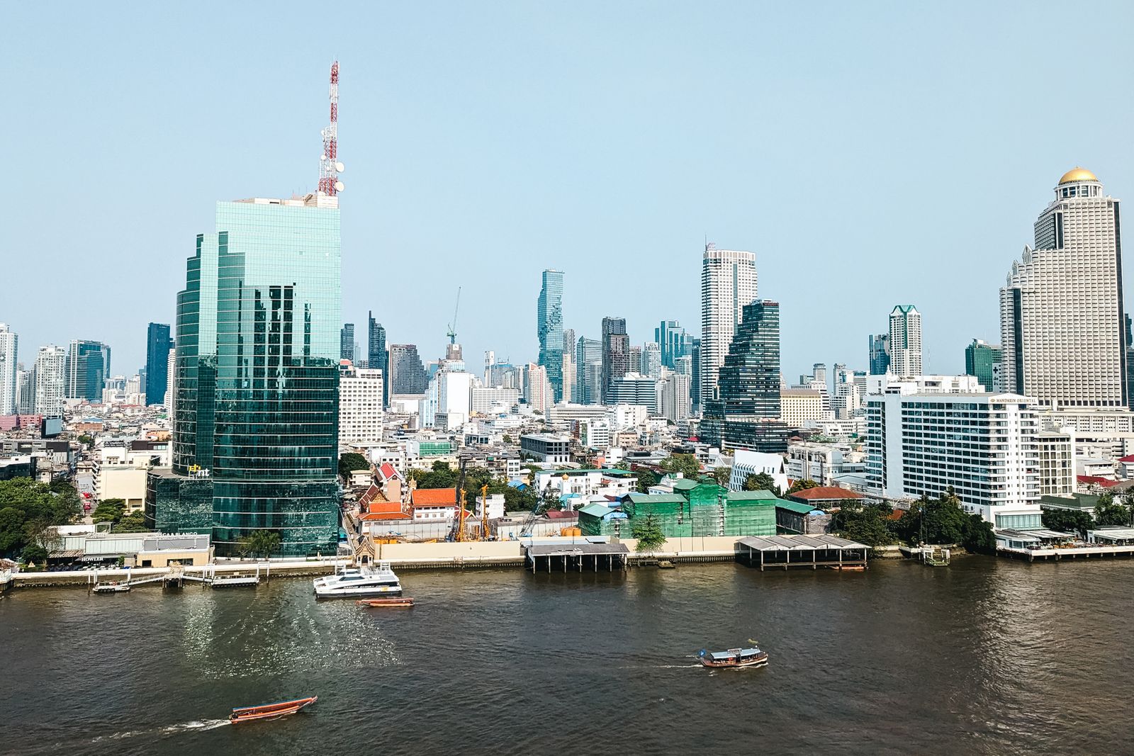Bangkok skyline and the Chao Phraya River