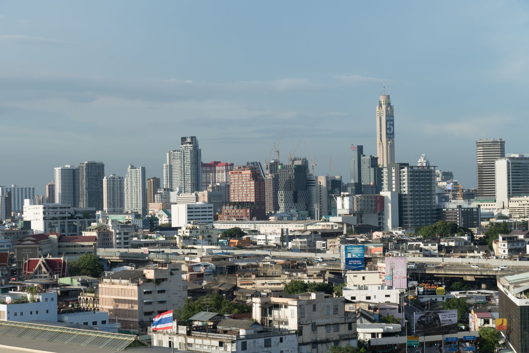 Bangkok skyline on a clear day