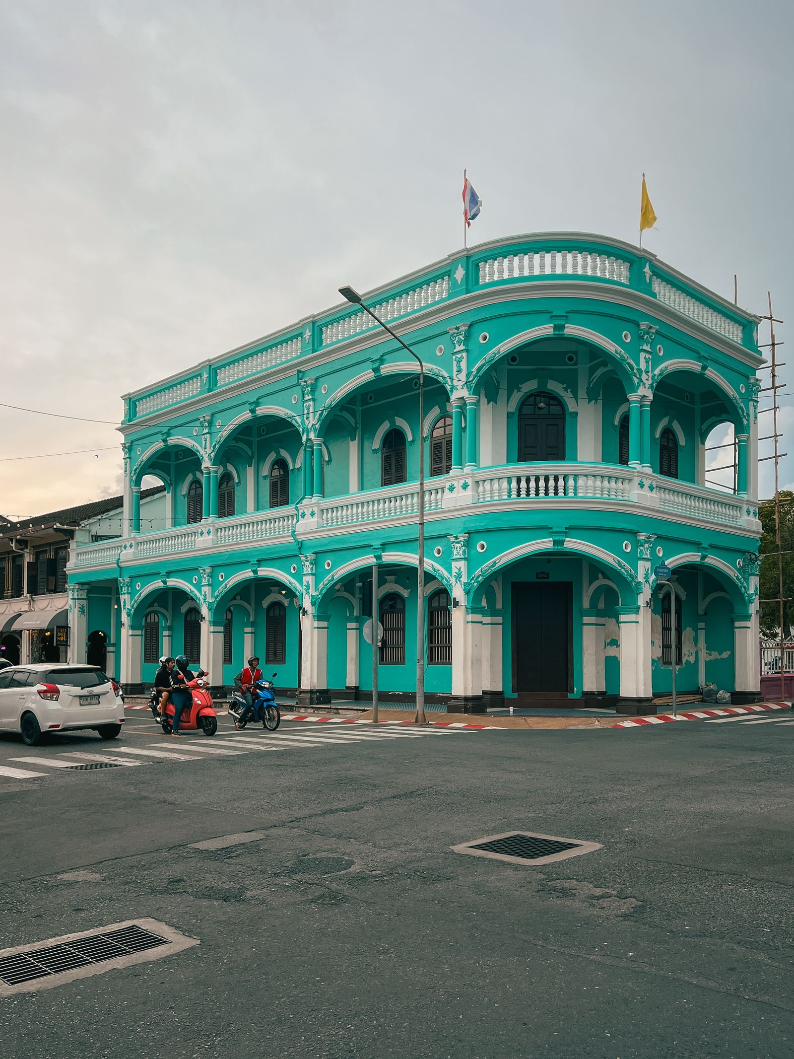 Colourful Sino-Portuguese building in Phuket Old Town